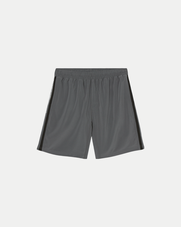Men's 9 inch breathable training short in charcoal grey