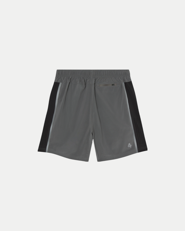Men's 7 inch lined training short in charcoal/black