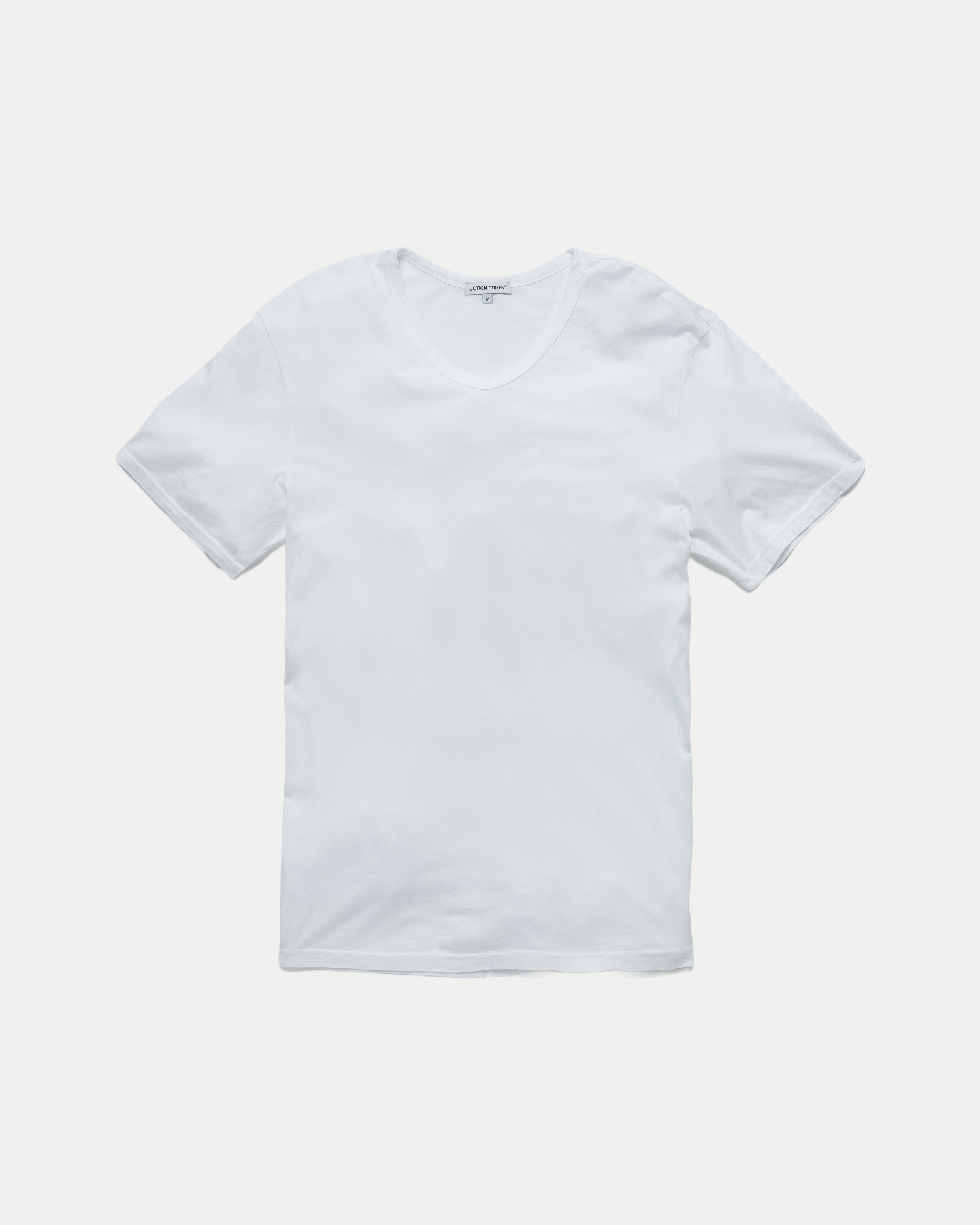 Men's ultra soft classic v-neck shirt in white