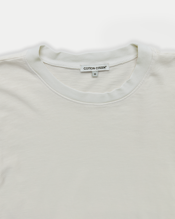 Men's soft, classic crewneck t-shirt in off-white