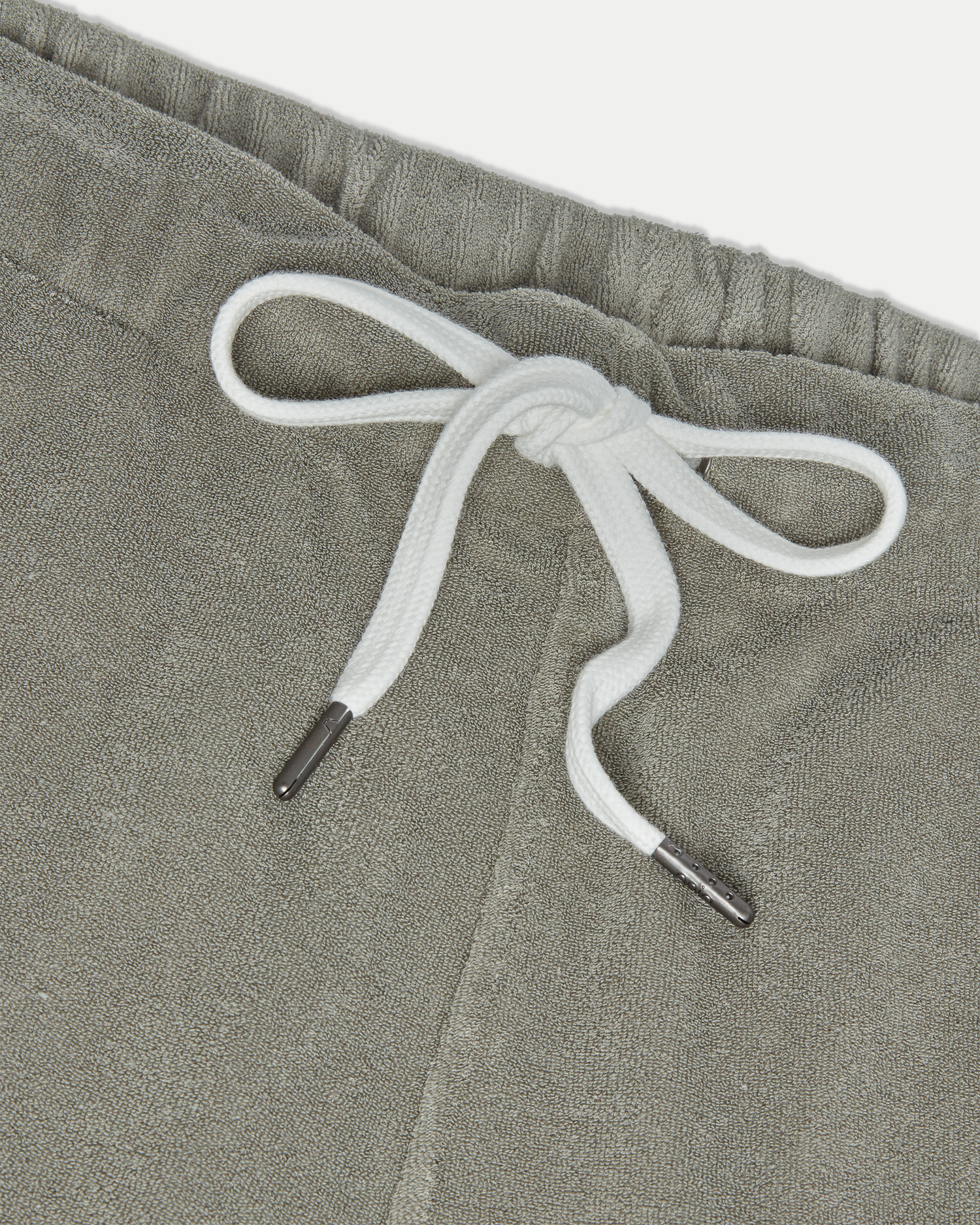 Men's 8 inch ultra soft towel terry short in color sage