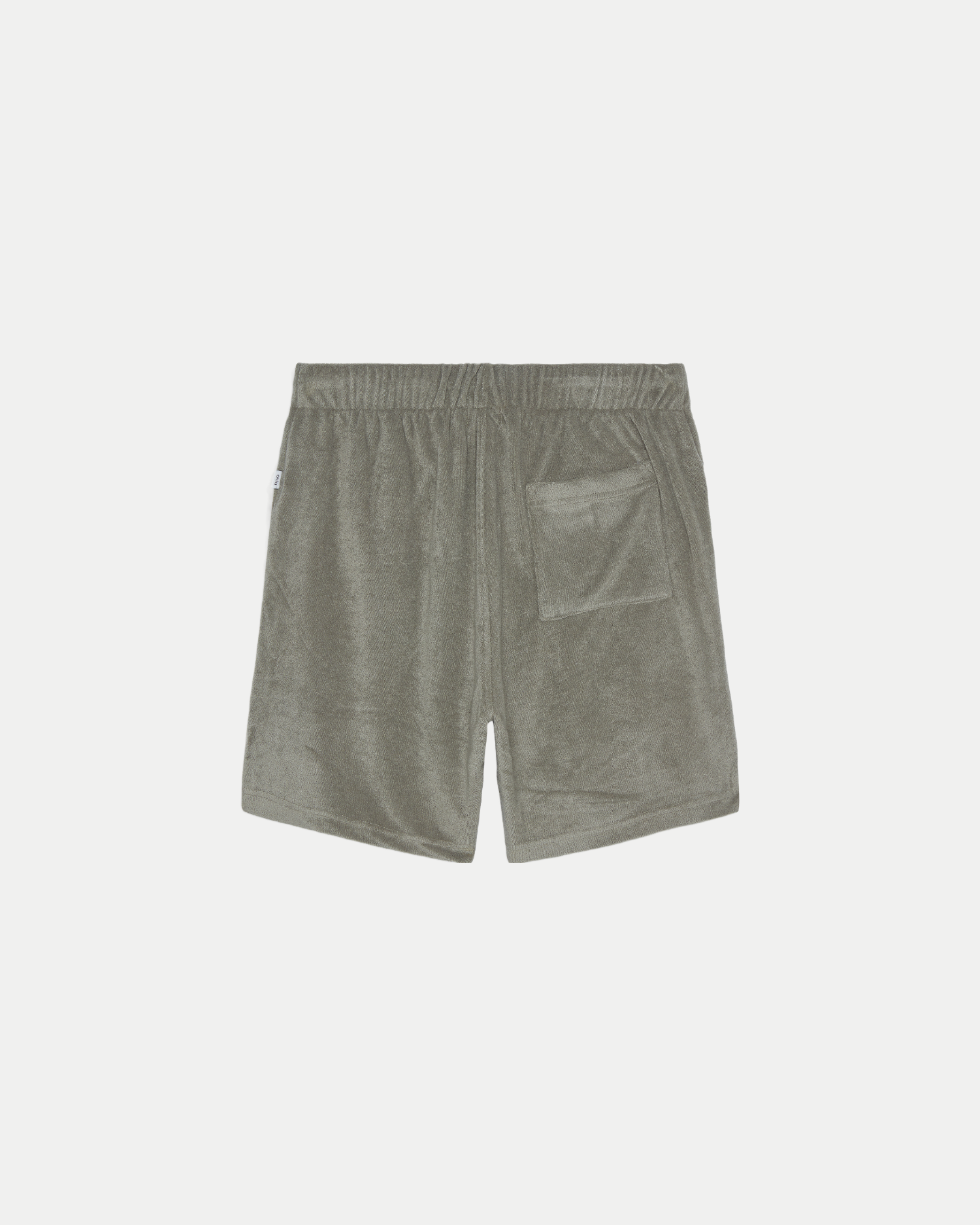 Men's 8 inch ultra soft towel terry short in color sage