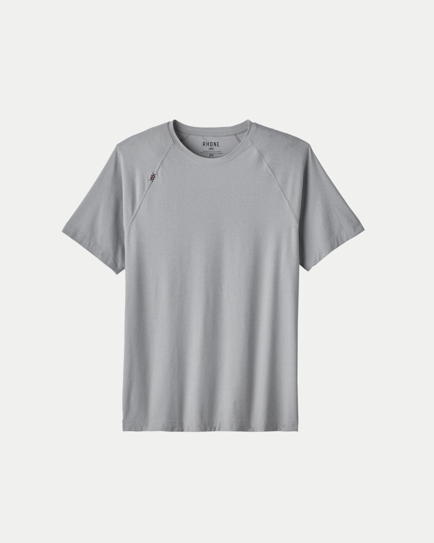 Men's performance crewneck t-shirt in heather grey