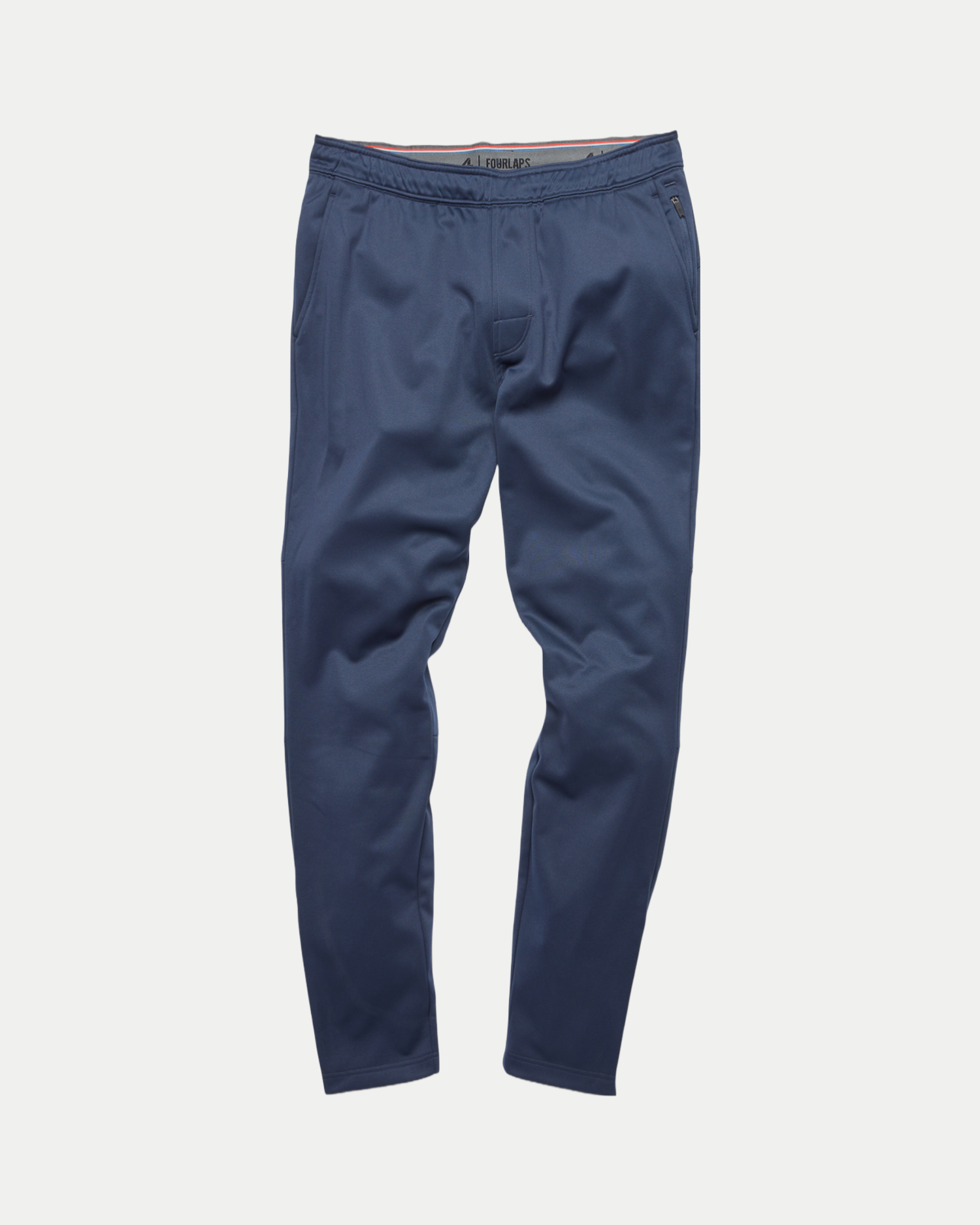 Men's soft athletic track pants in navy blue