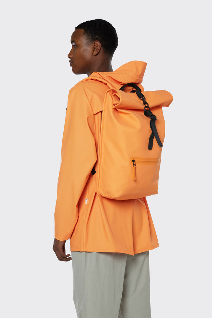 rains backpack orange Rolltop Rucksack Its design provides reliable Color:night indigo DIY Rod Holder for WILD