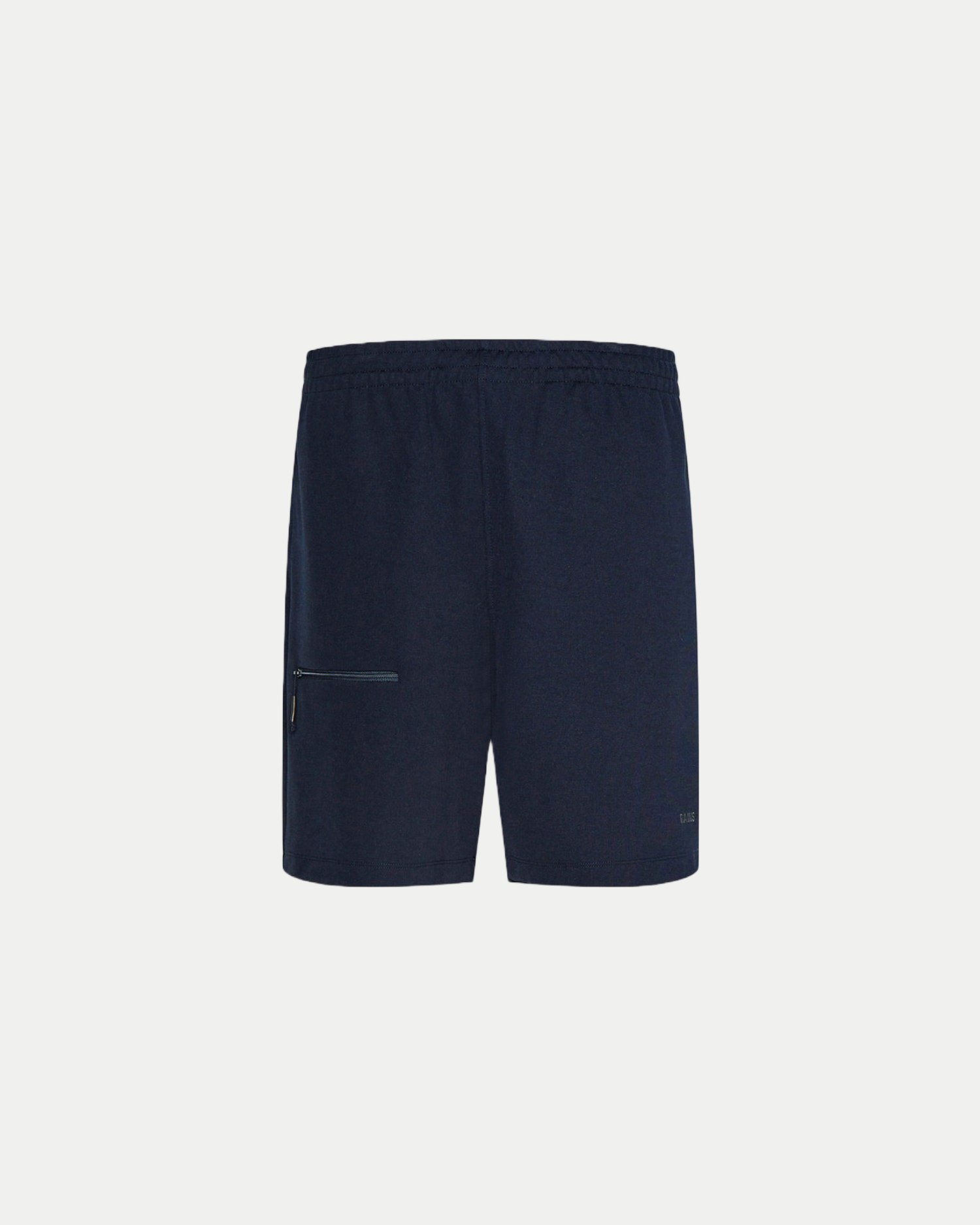 Men's 8 inch casual track style sweat short in navy blue