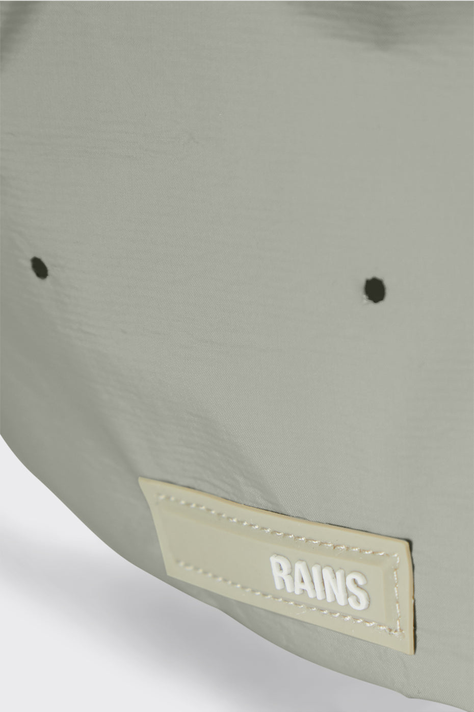 Men's sporty, waterproof nylon cap in cement grey