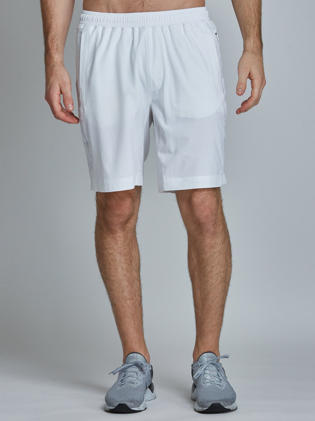 Men's 9 inch breathable training short in white
