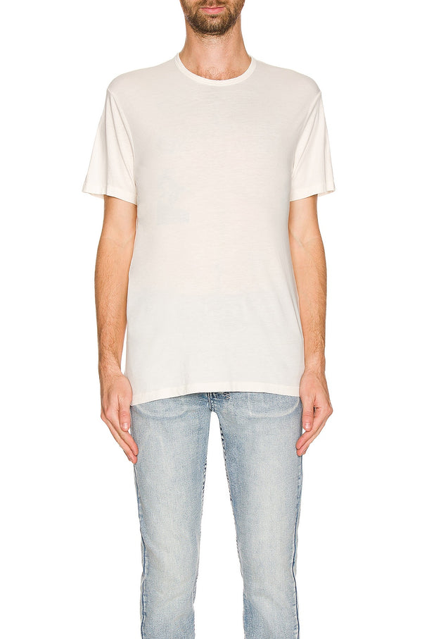 Men's ultra soft classic crewneck t-shirt in off-white