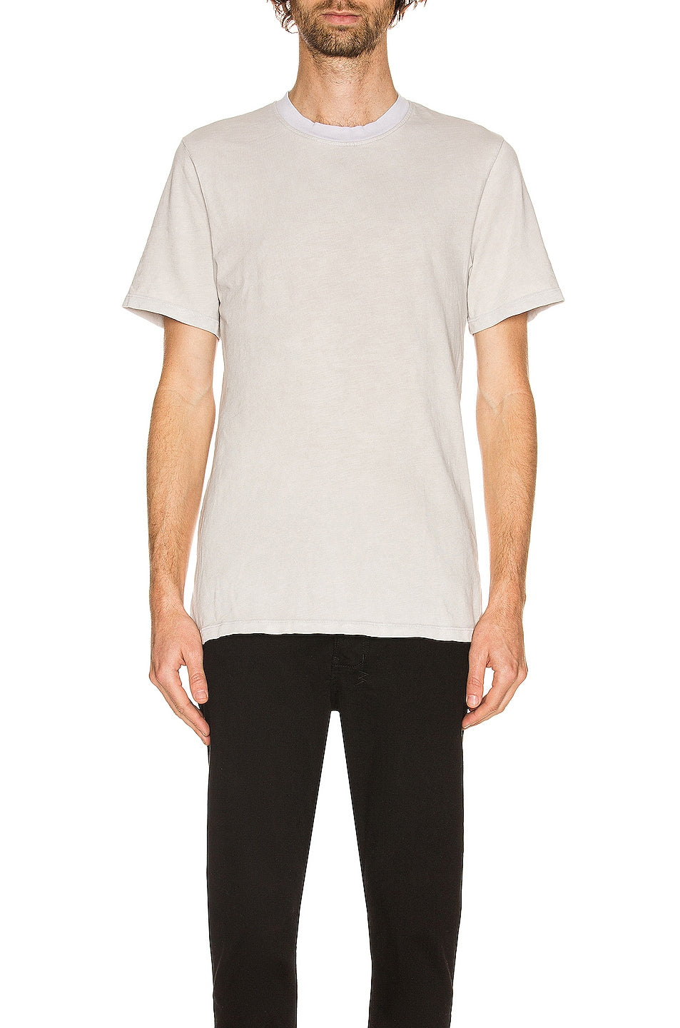 Men's soft, classic crewneck t-shirt in off-white