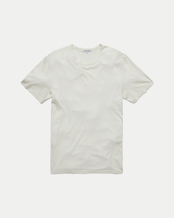 Men's ultra soft classic crewneck t-shirt in off-white
