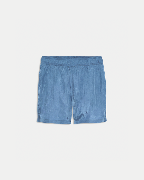 Men's 5 inch multi-functional crinkle short in blue