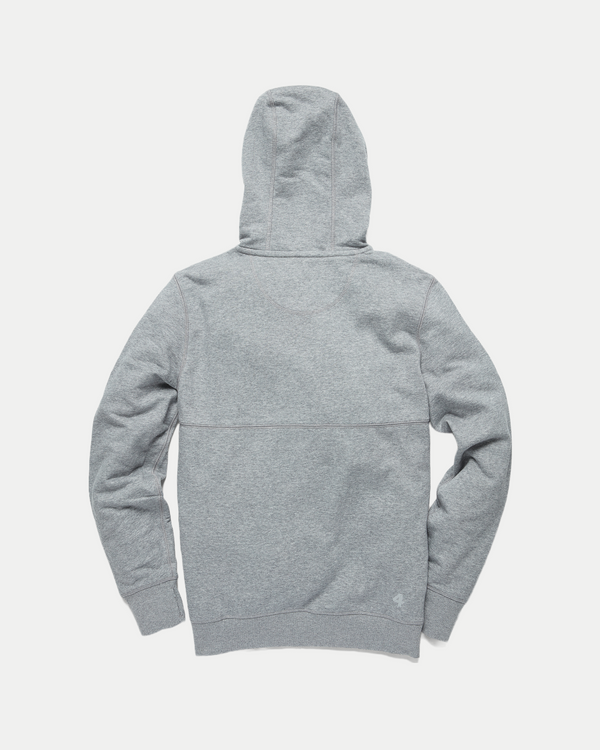 Men's athletic pullover hoodie in grey