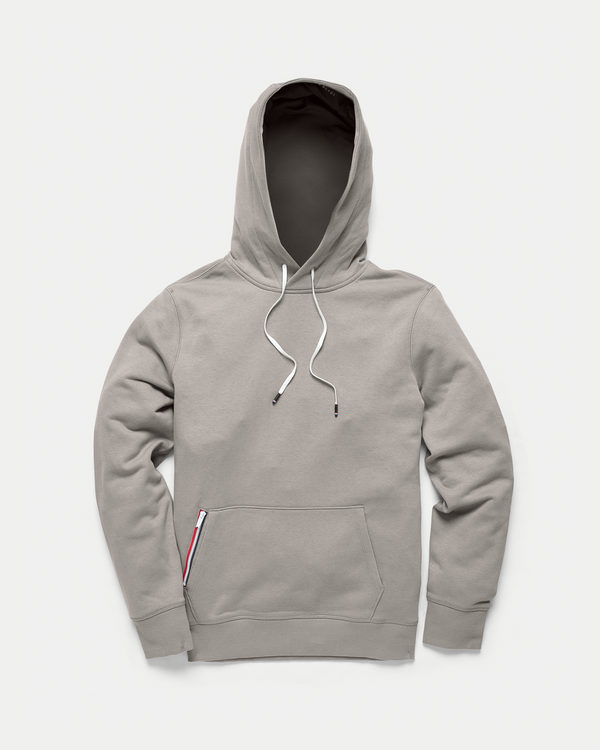 Men's athletic pullover hoodie in color sand