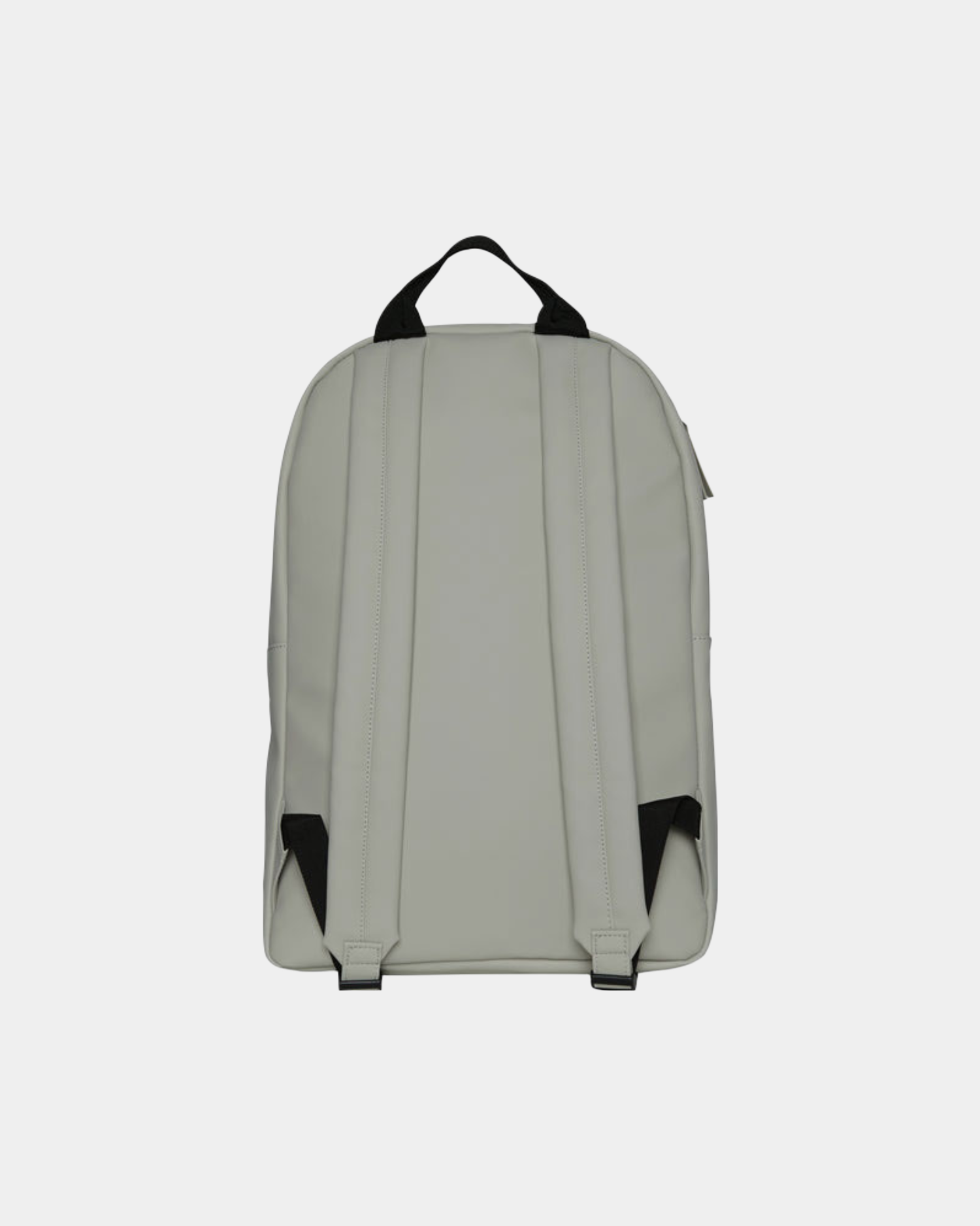 Waterproof minimalistic backpack in cement grey