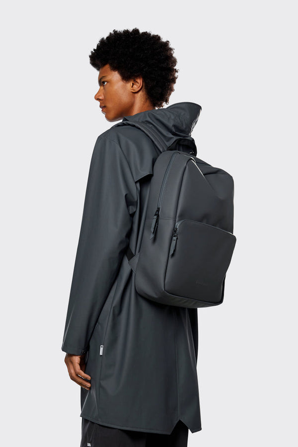 Waterproof, functional classic backpack in slate grey
