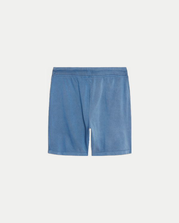 Mens 6 inch casual cotton shorts in blue