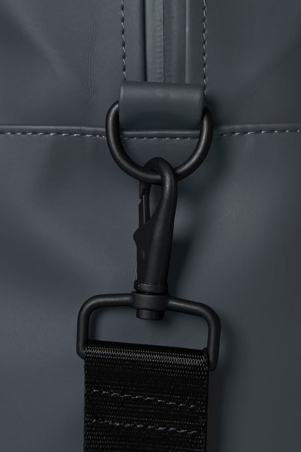 Waterproof, durable gym bag in slate grey