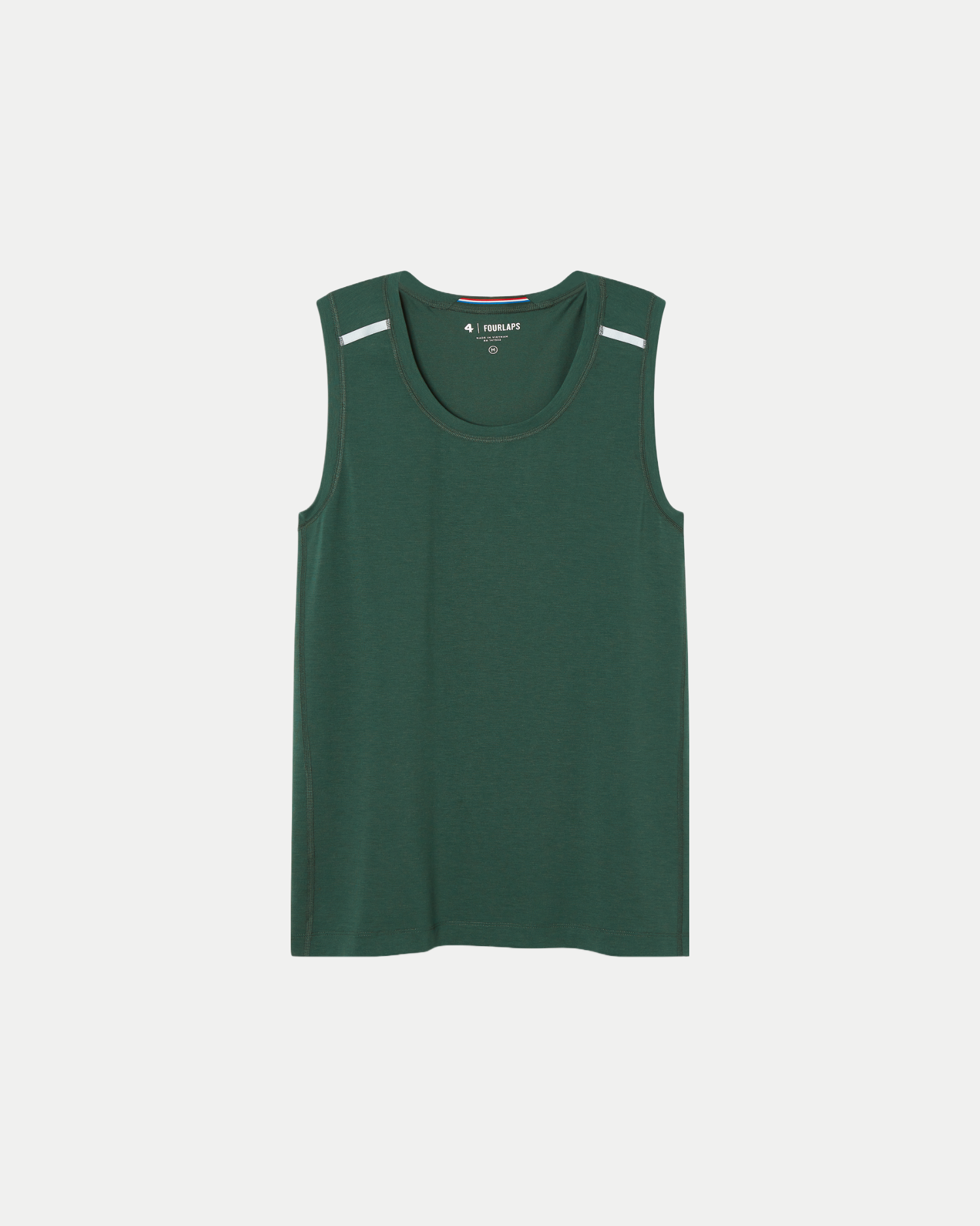 Men's fitness moisture-wicking tank top in hunter green