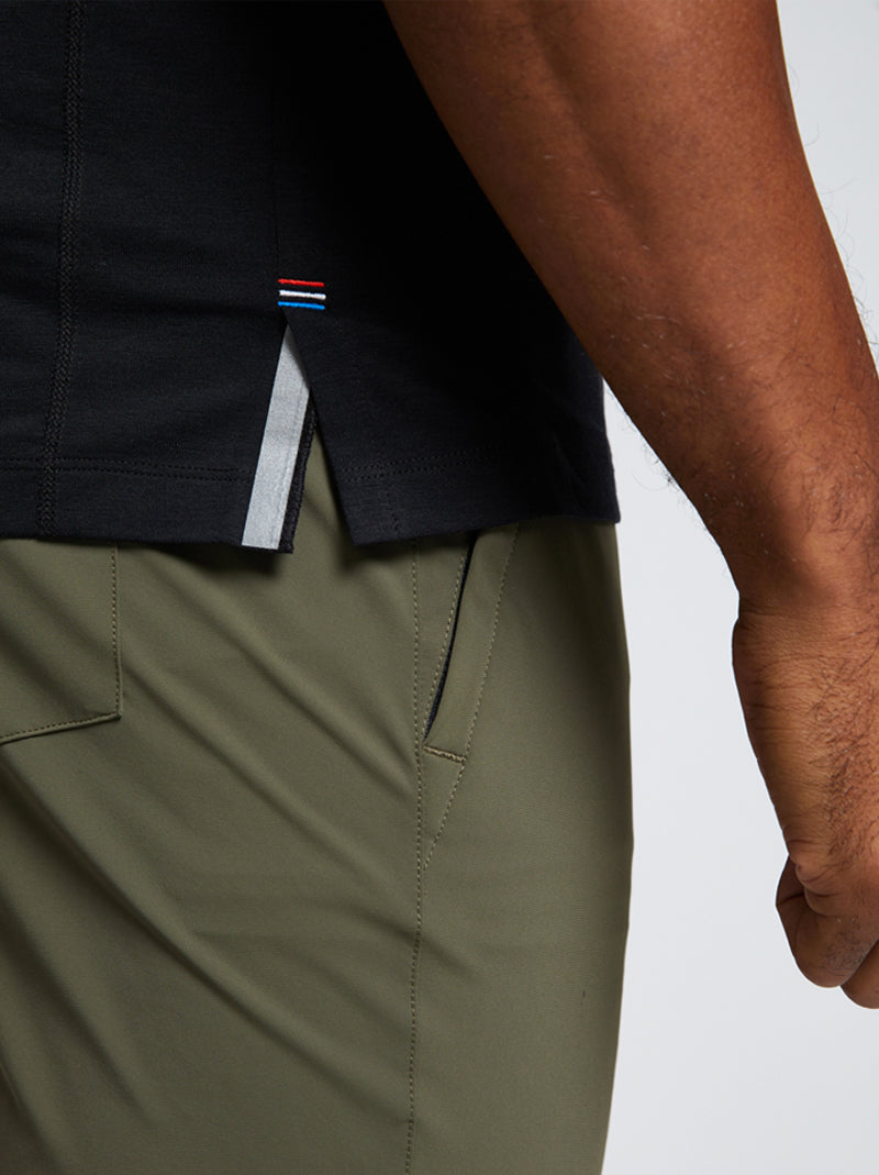 Men's performance moisture-wicking t-shirt in black