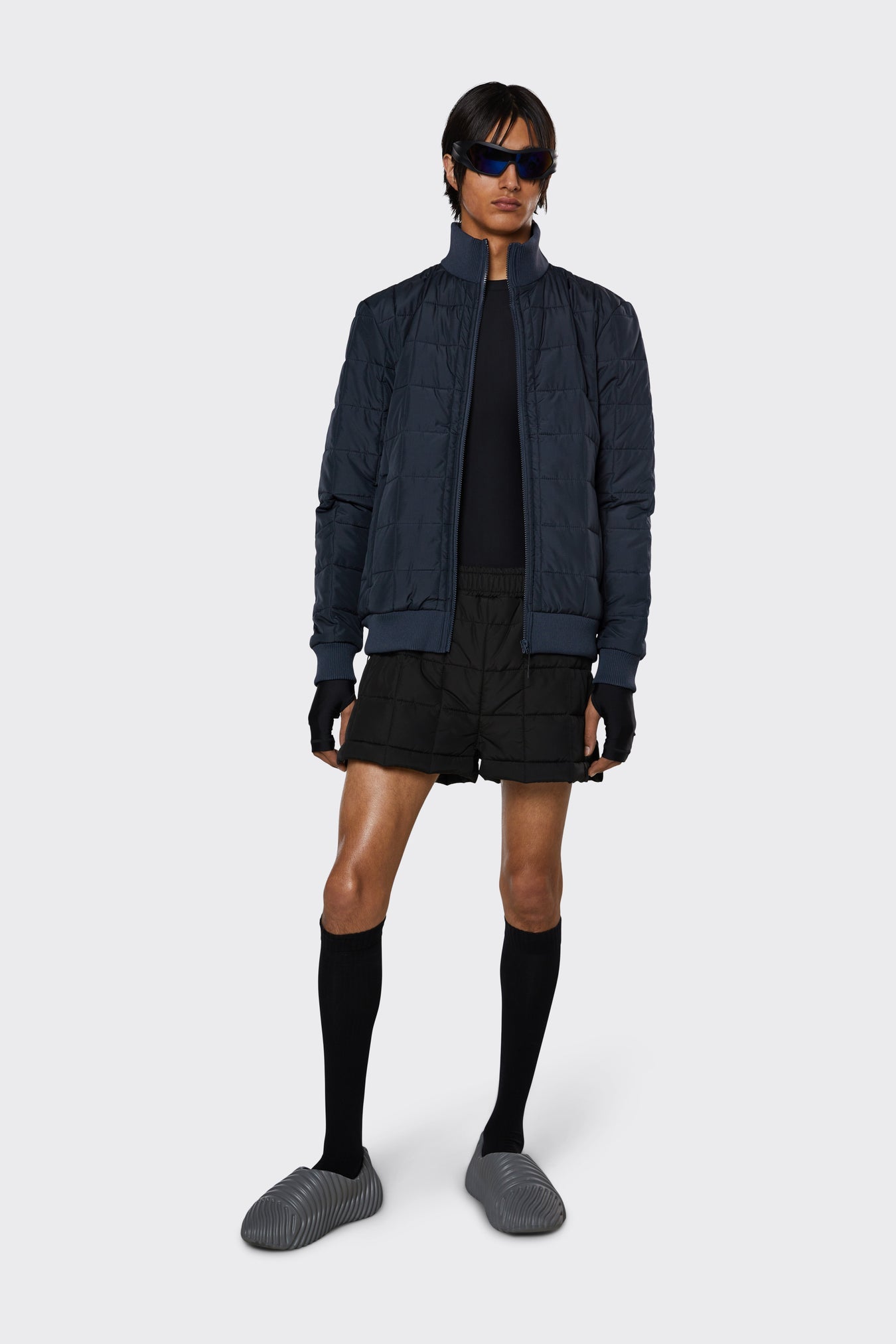 Liner High Neck Jacket | Navy