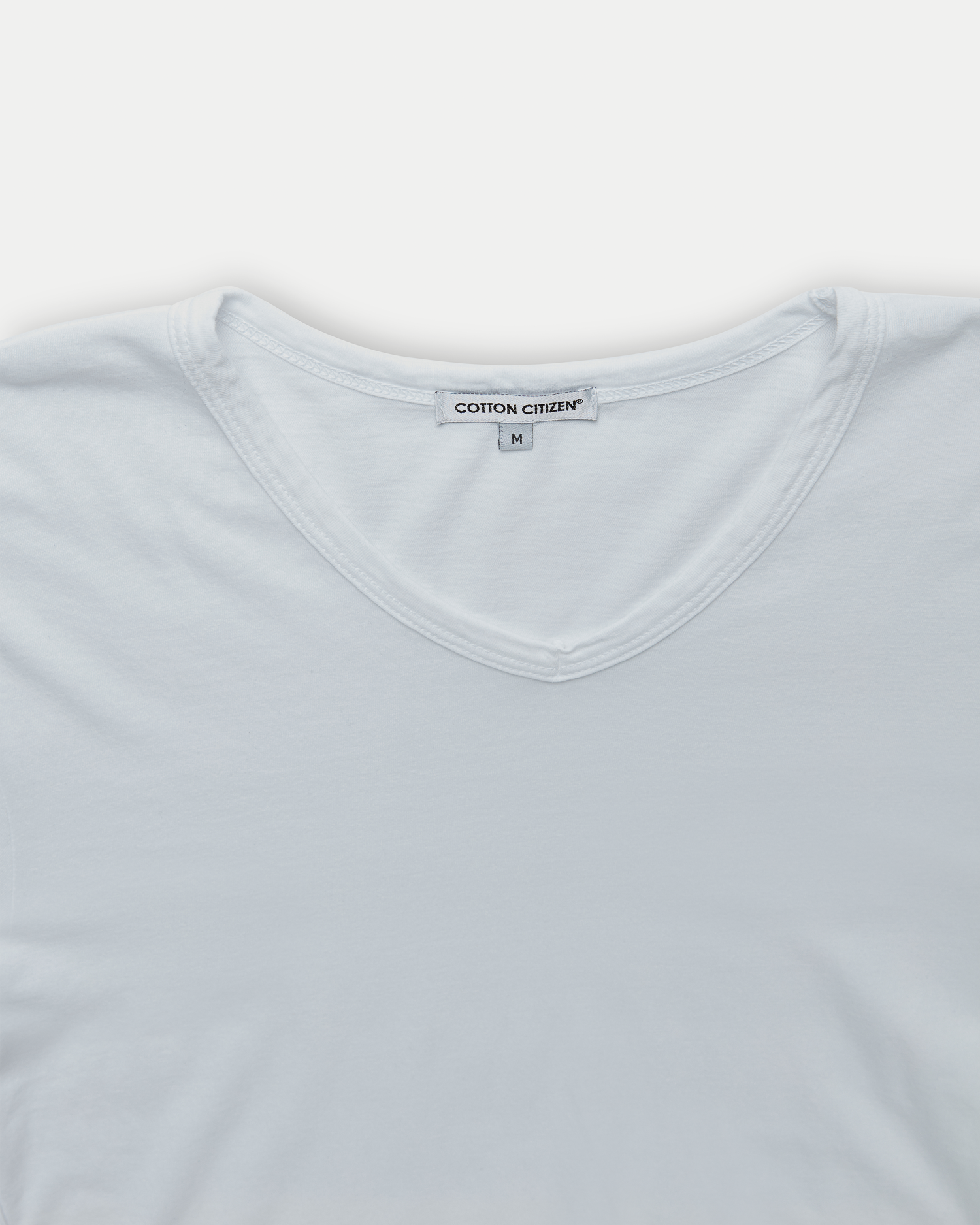 Men's ultra soft classic v-neck shirt in white