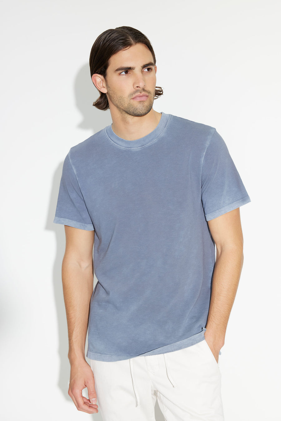 Presley Tee | Vintage Natural Blue