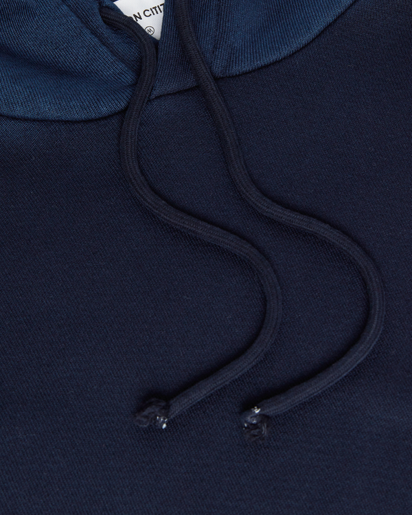 Men's classic over sized, pullover hoodie in vintage navy blue.