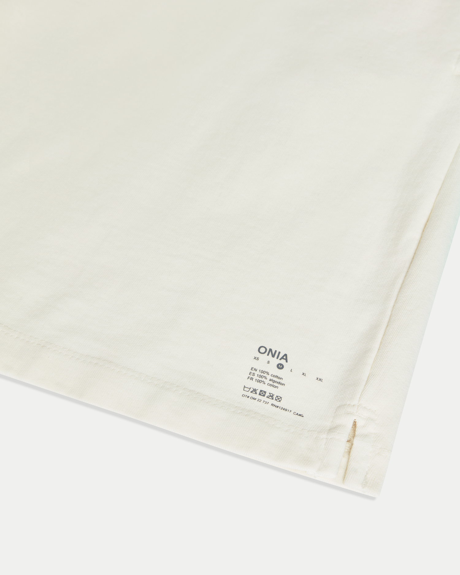 Men's 6 inch cotton shorts in off white. Easy, everyday casual short
