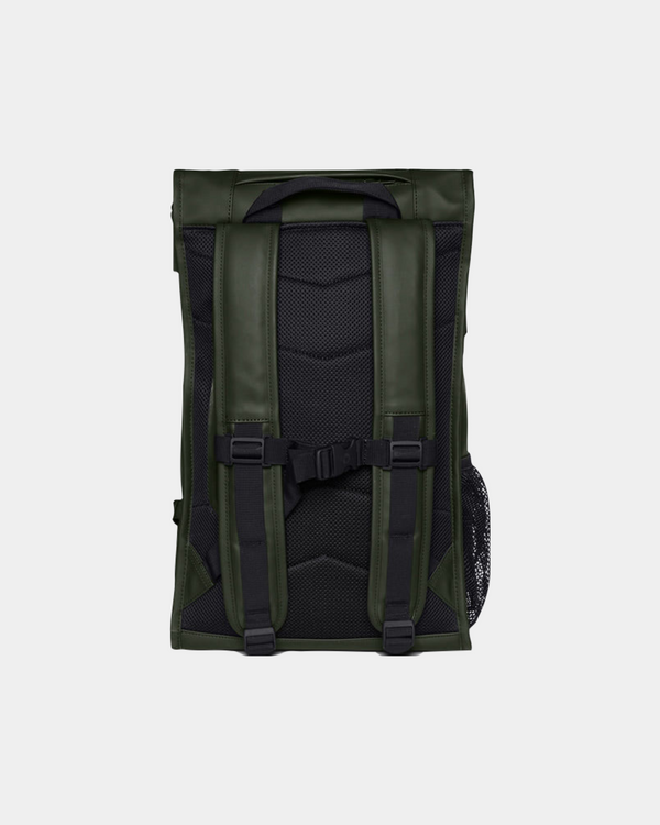 Waterproof, functional and sporty designed mountain backpack in hunter green