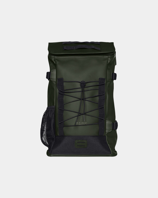 Waterproof, functional and sporty designed mountain backpack in hunter green