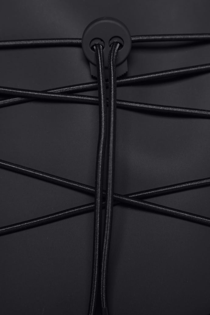 Waterproof, functional and sporty designed mountain backpack in black