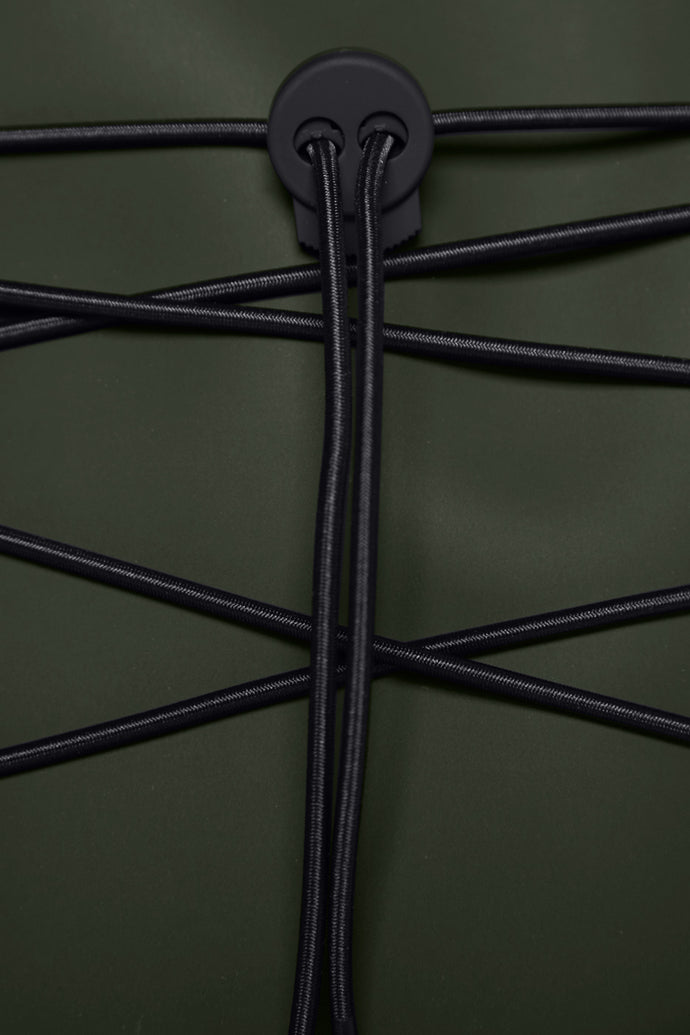 Waterproof, functional and sporty designed mountain backpack in hunter green