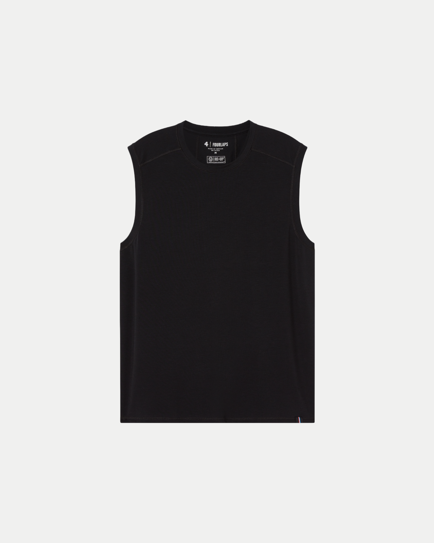 Men's sustainable performance muscle tee in black