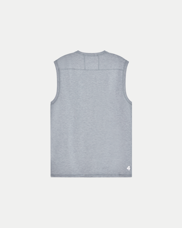 Men's sustainable performance muscle tee in grey
