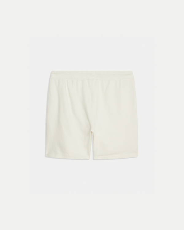 Men's 6 inch cotton shorts in off white. Easy, everyday casual short