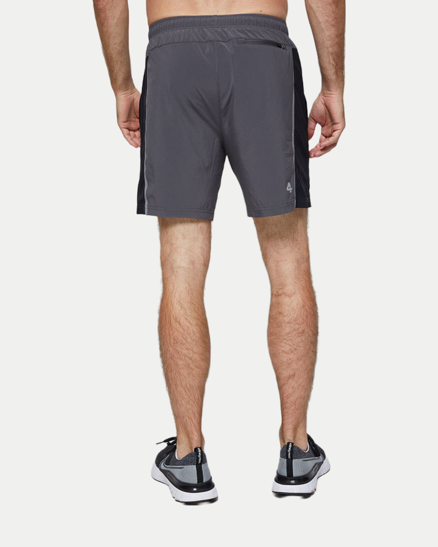 Men's 7 inch lined training short in charcoal/black