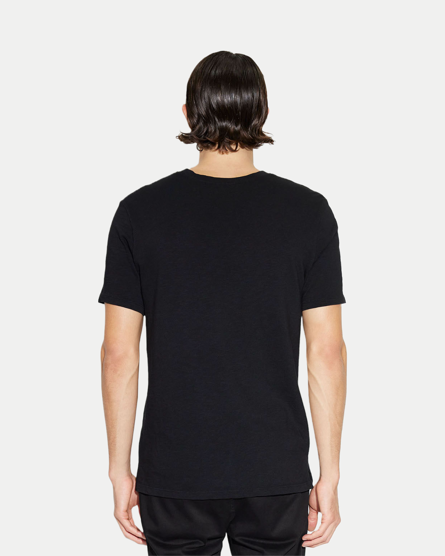 Men's soft, relaxed fit crewneck t-shirt in black 