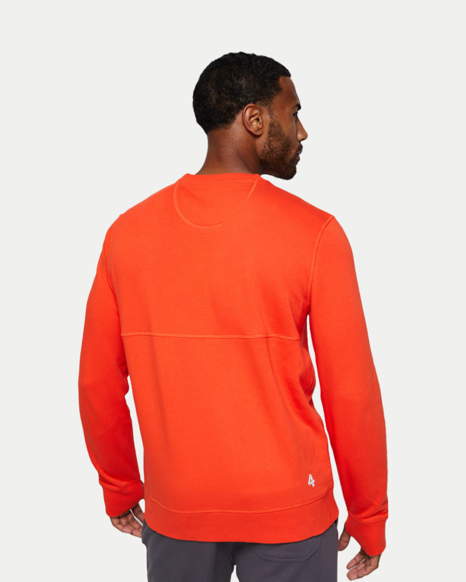 Men's soft, lightweight crewneck sweatshirt in light grey
