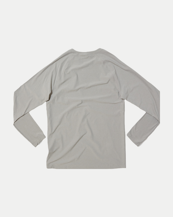 Men's long sleeve work out t-shirt in heather grey
