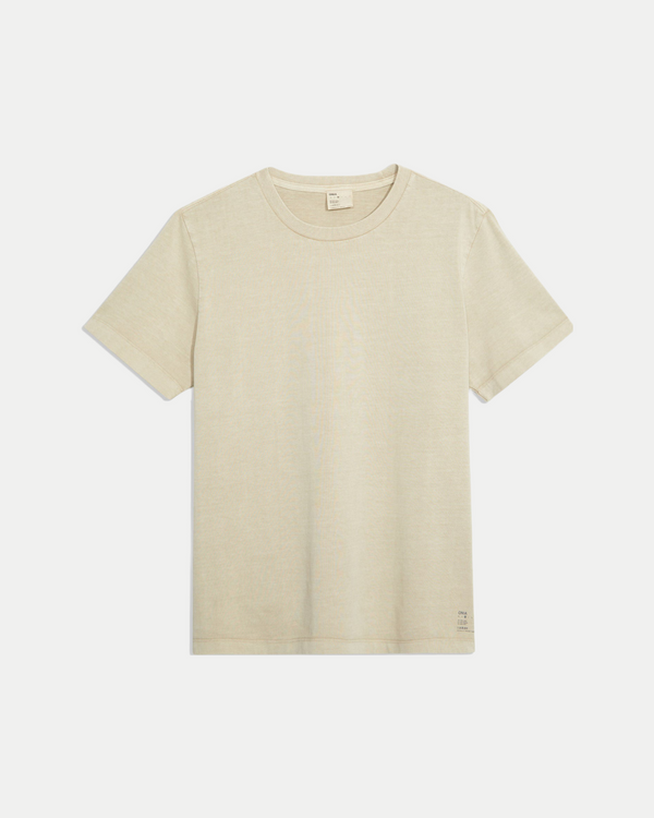 Men's simple, comfortable crewneck t-shirt in cotton. Color beige