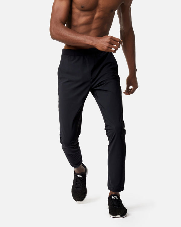 Men's lightweight work out pants in black