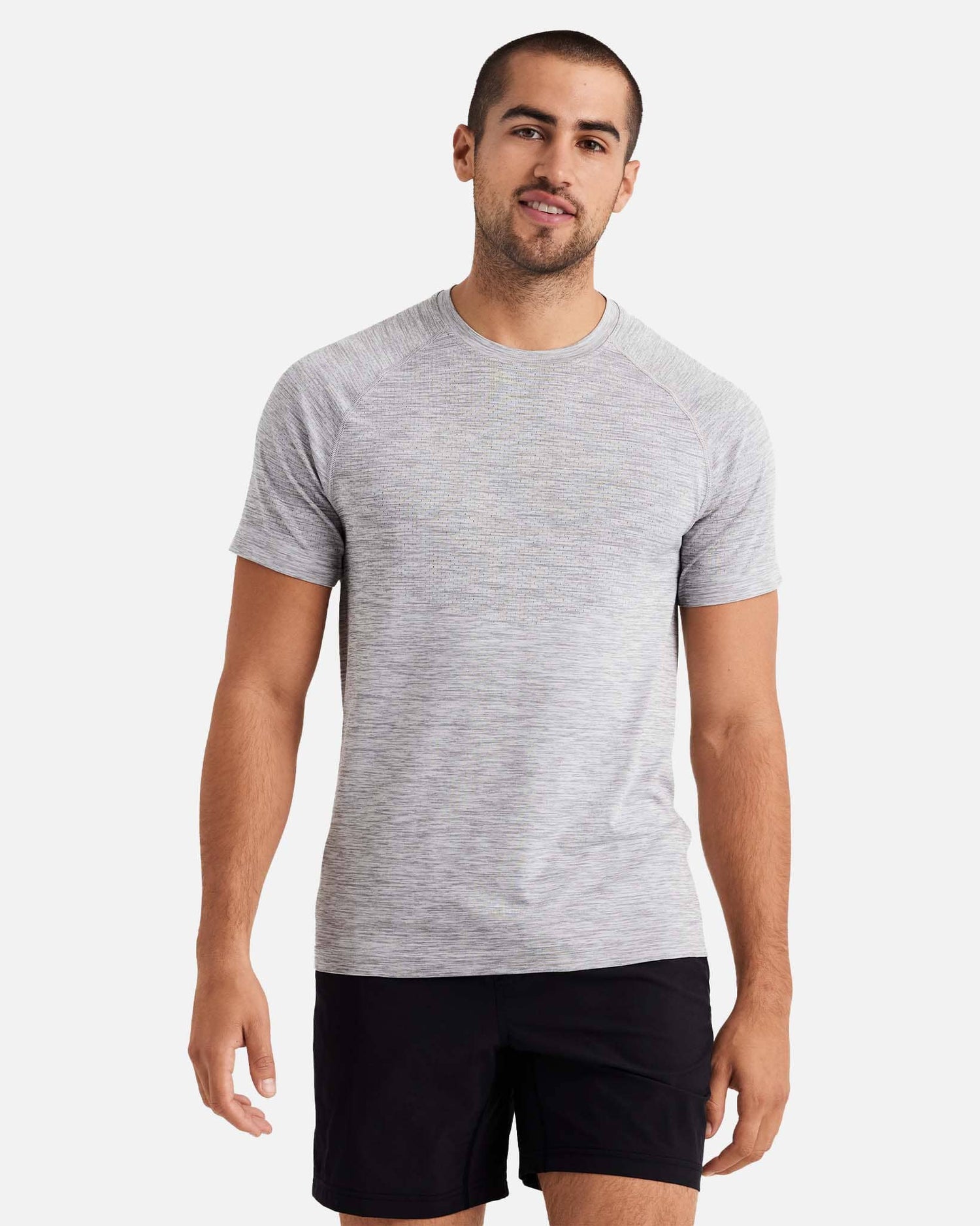 Men's activewear crewneck t-shirt in gray