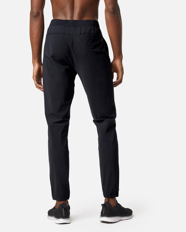 Men's lightweight work out pants in black