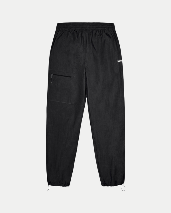 Men's casual lightweight pants with a regular fit in black