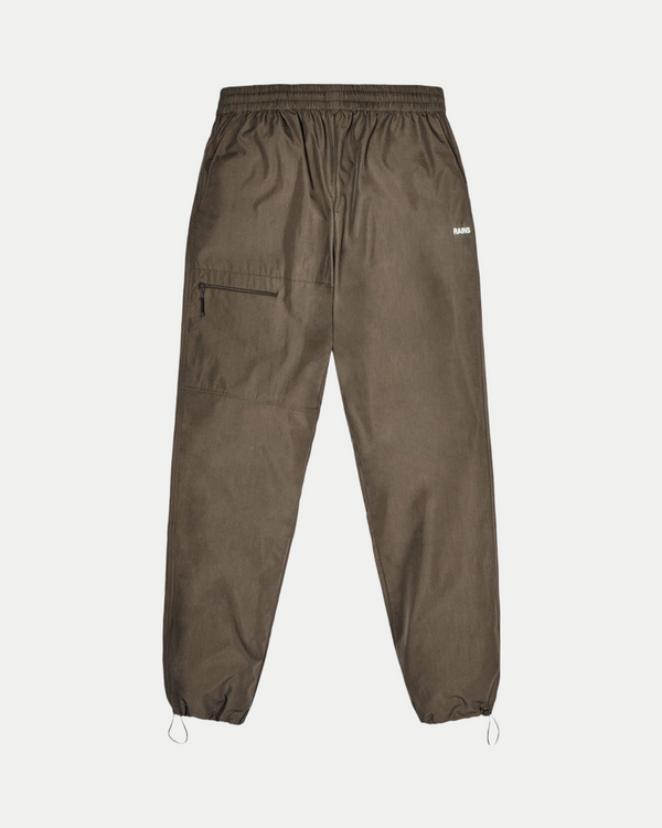 Men's casual lightweight pants with a regular fit in wood brown