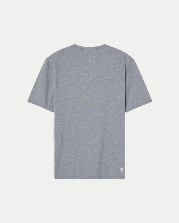Men's versatile active crewneck shirt in gray