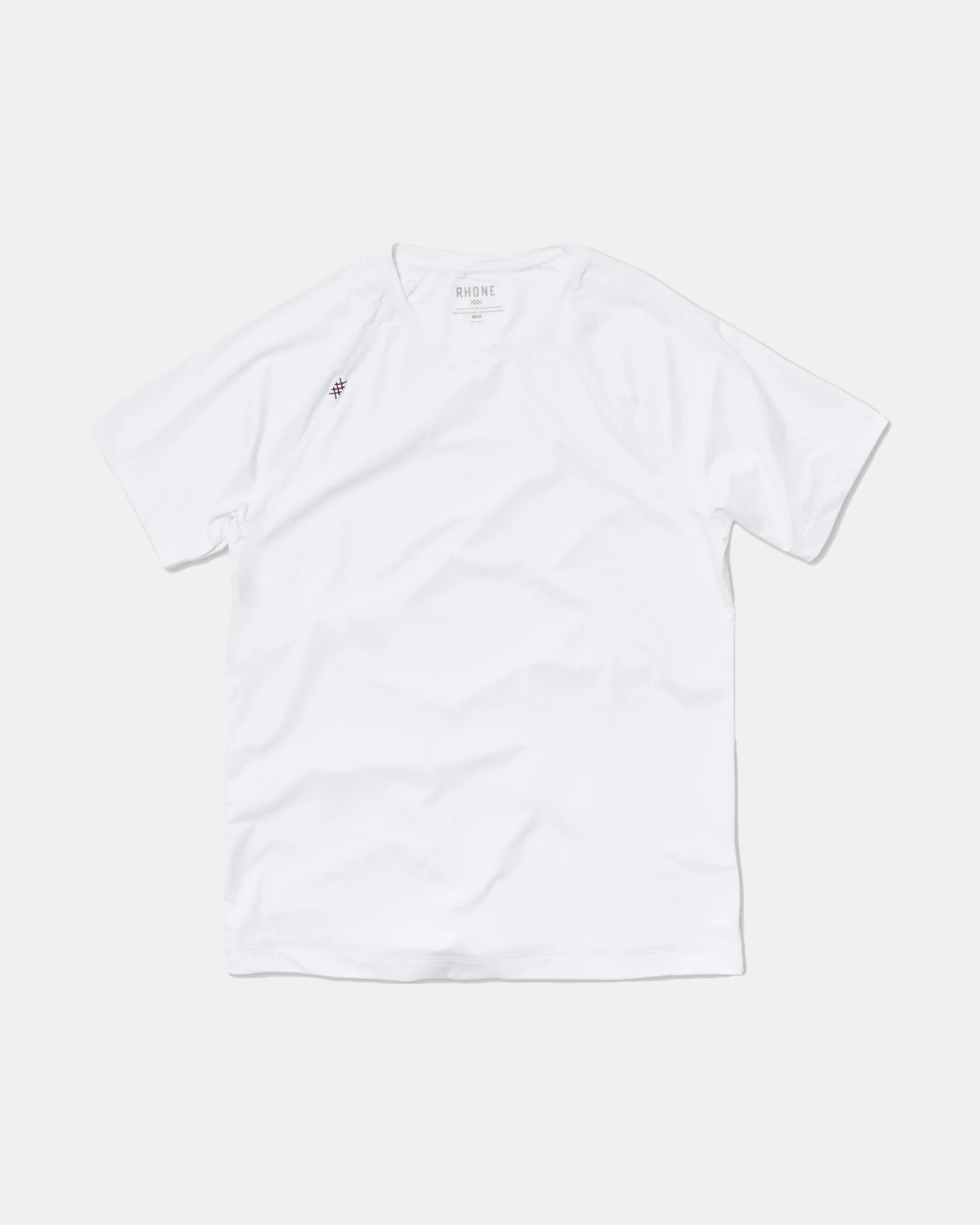 Men's performance crewneck t-shirt in white