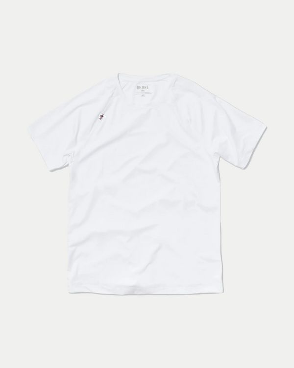 Men's performance crewneck t-shirt in white