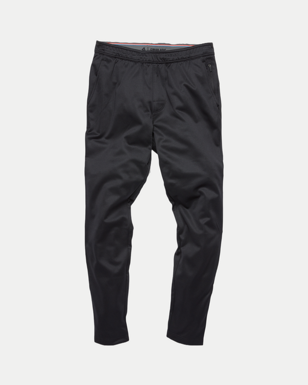 Men's soft athletic track pants in black